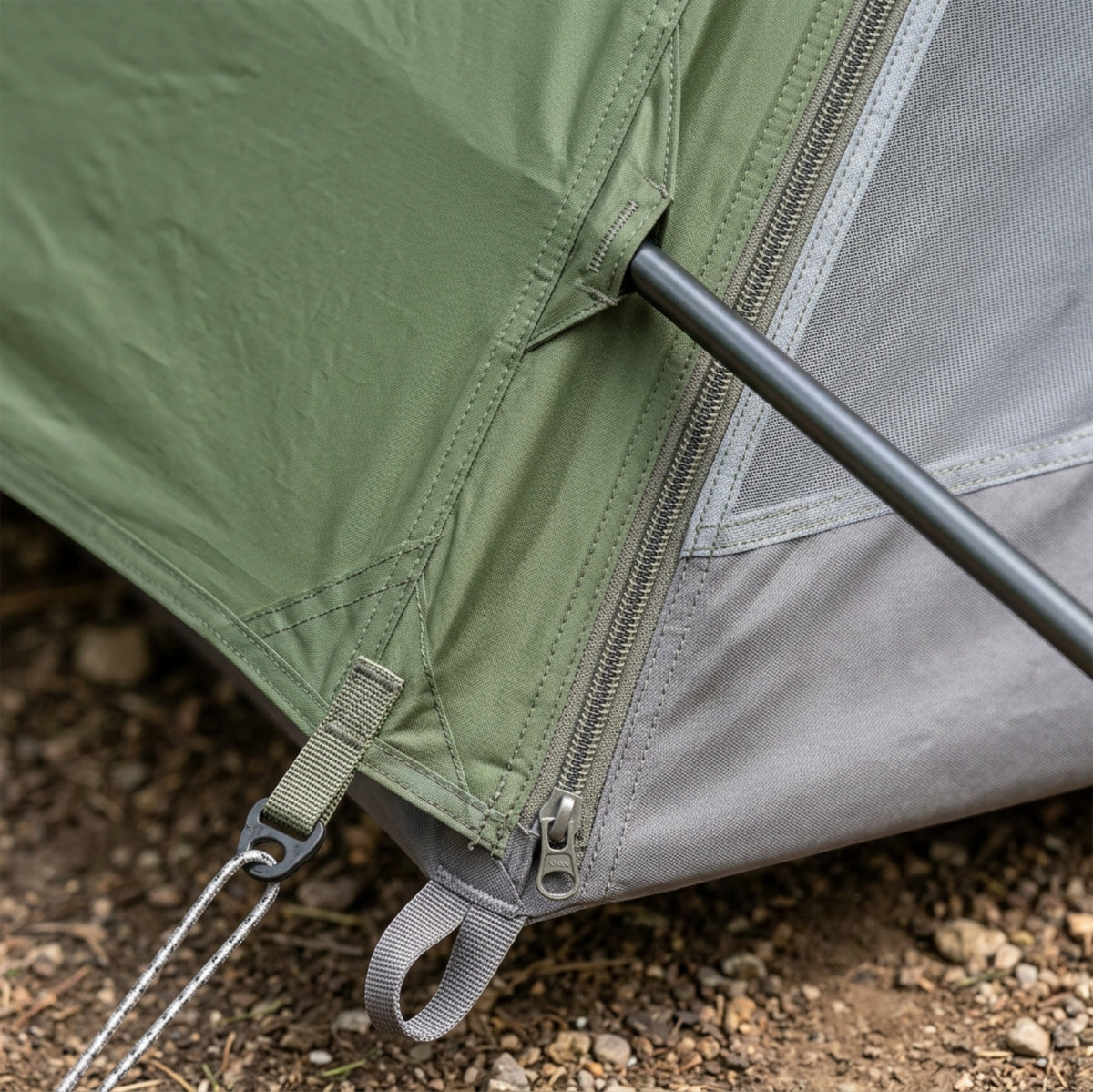 Xzva Pineward A-Frame Tent 2 Person Moss Gray - Detail view
