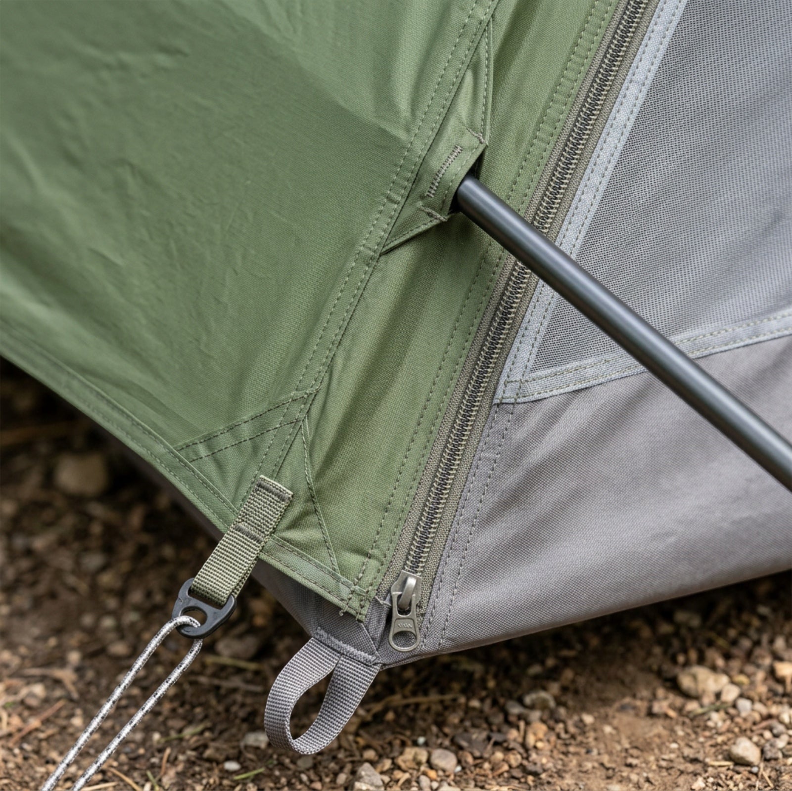 Xzva Pineward A-Frame Tent 2 Person Moss Gray - Detail view
