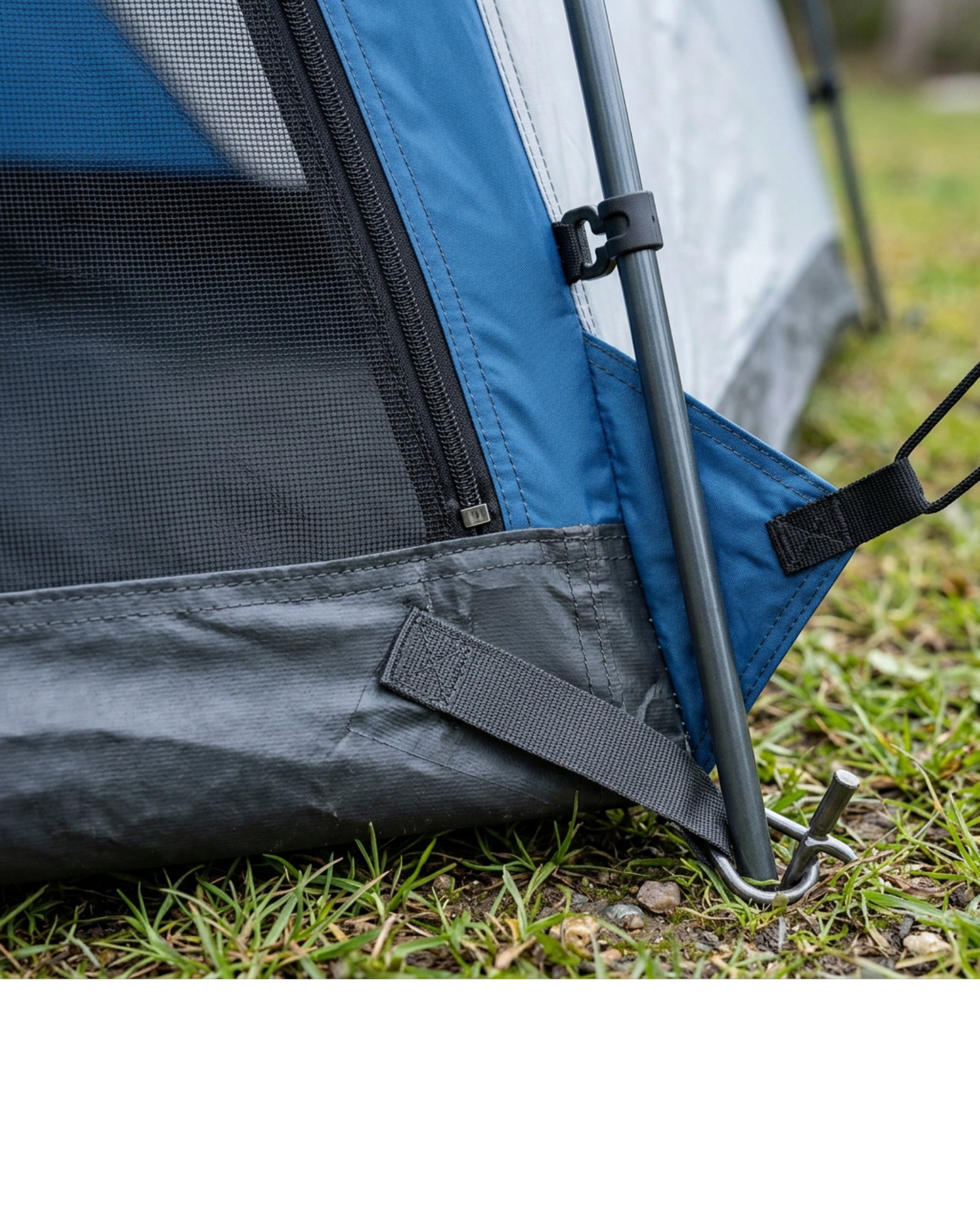 Xzva Screened Cabin Tent 4 Person Blue - Detail view